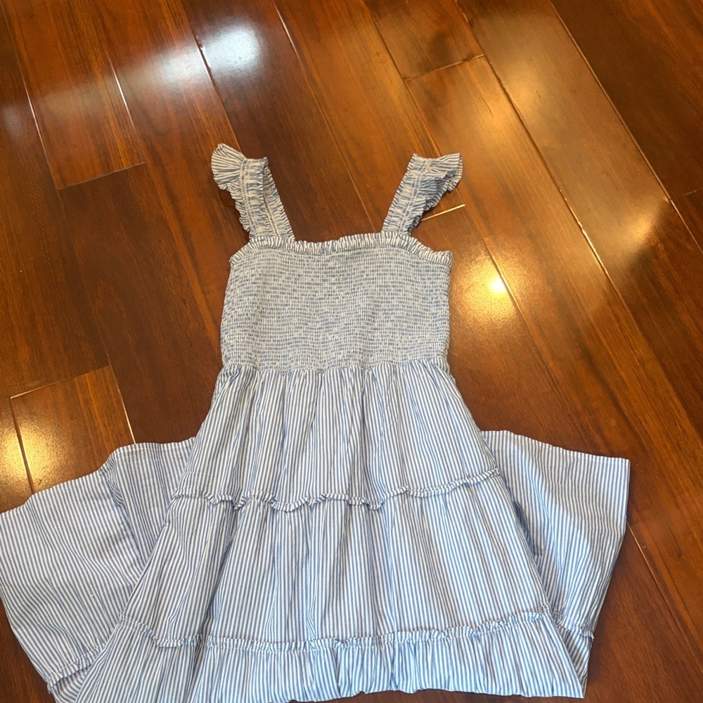 J. Crew Dress in Blue and White Stripes